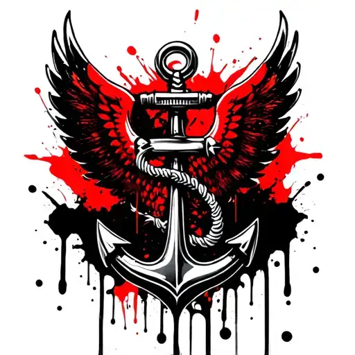 Anchor With Large Wings Spread