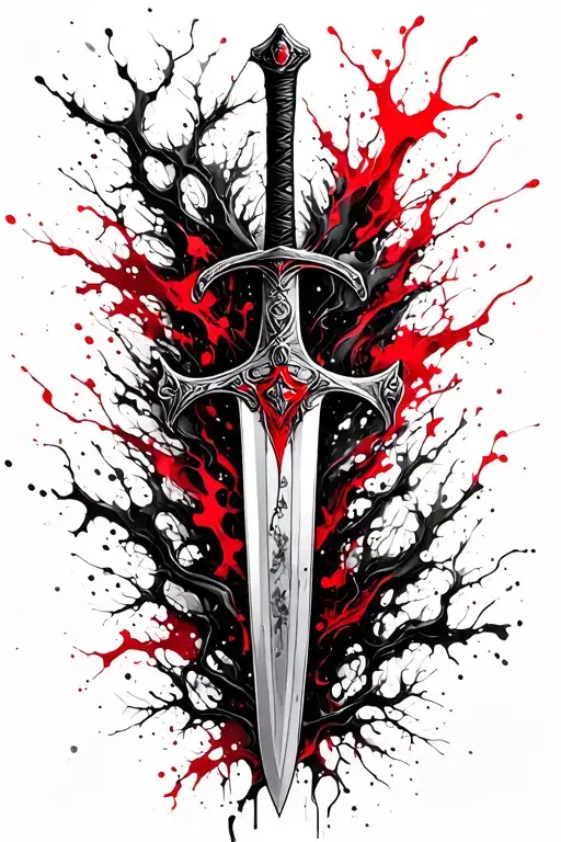 Sword Sorrounded By Vines