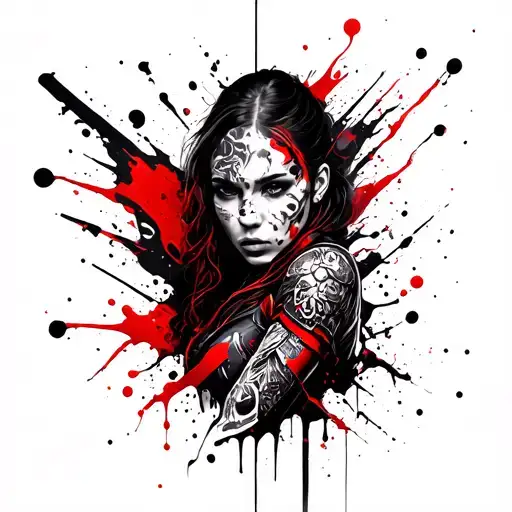 Lines And Armor Sleve Tattoo On My Arm