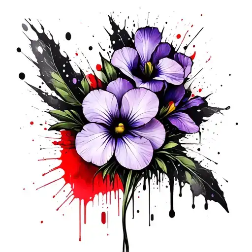 Primrose Violet Iris Flower