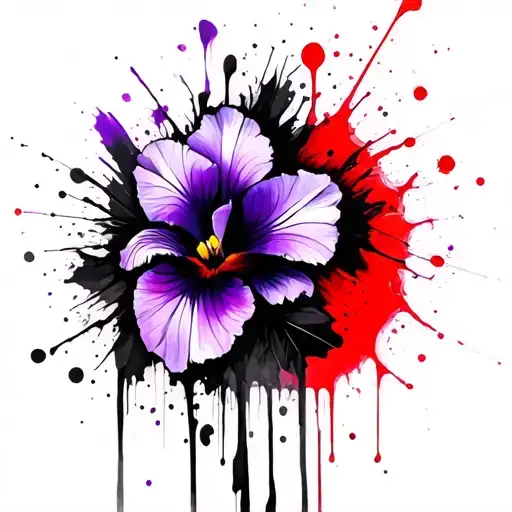 Primrose Violet Iris Flower