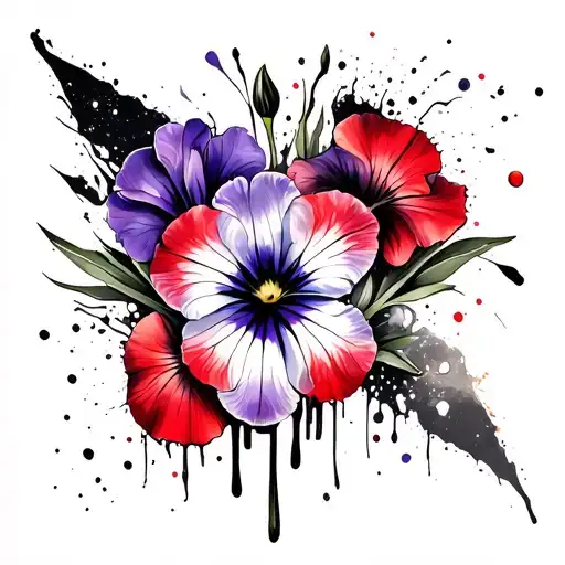 Primrose Violet Iris Flower