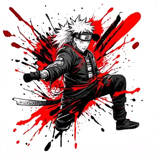 Naruto And Jiraya Sensei