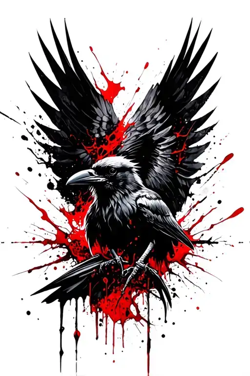 Raven Viking Protection Symbol Hybrid