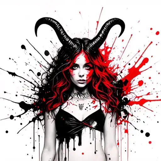 Girl With Horns