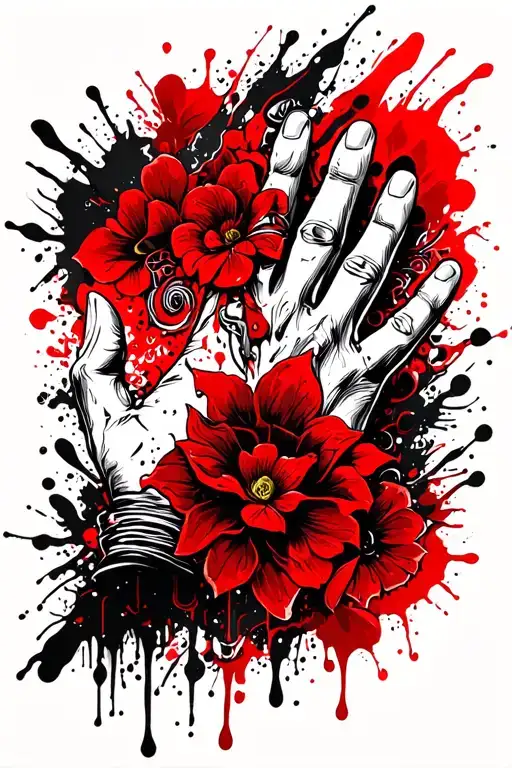 Make The Inner Part Of The Hands In Creation Of Adam Polynesian Pattern For