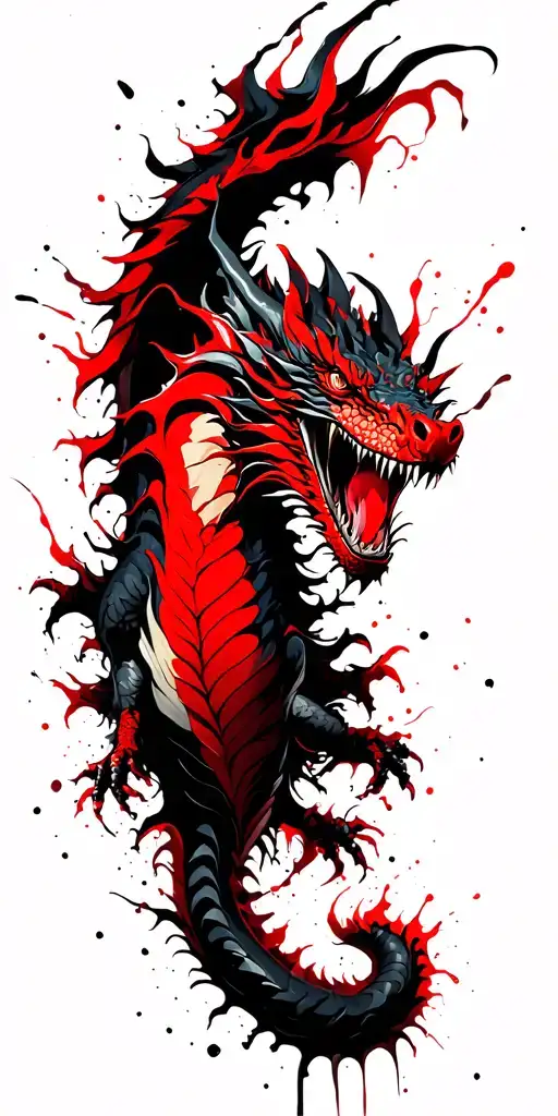 Dragon Emerging From Skin