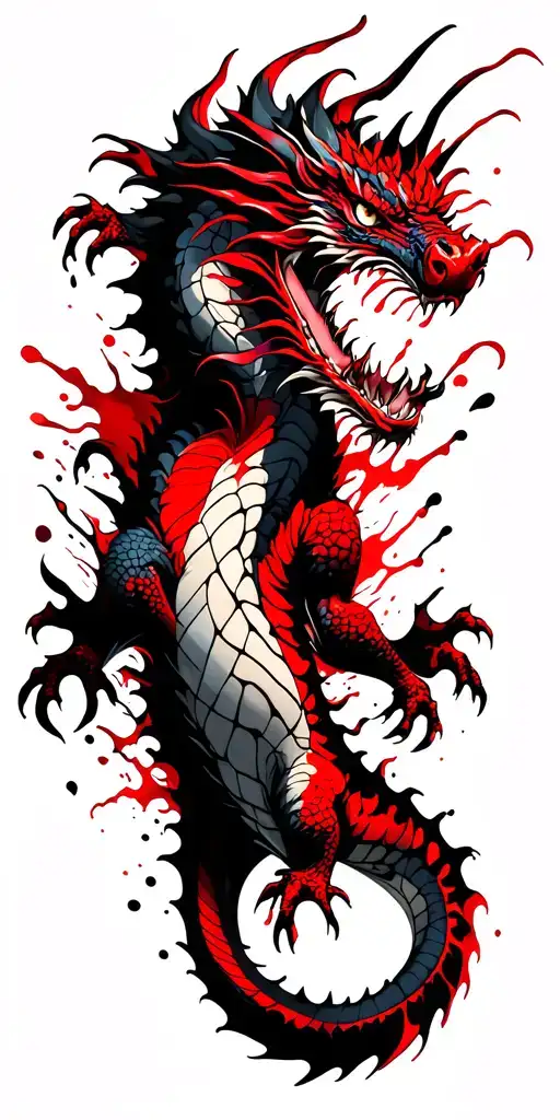 Dragon Emerging From Skin