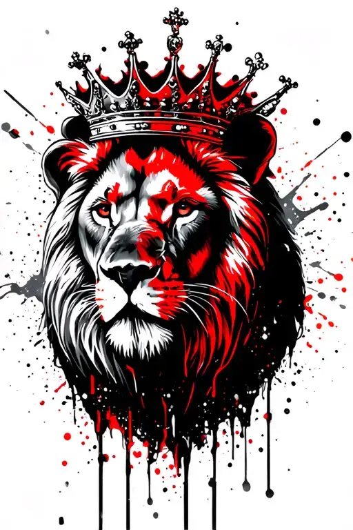 Lion Wearing A Crown