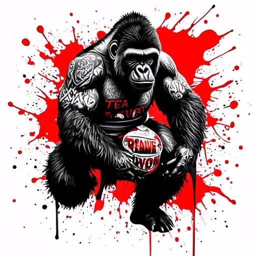 Bjj Gorilla With Backmount Choking