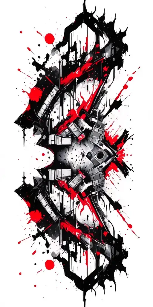 Cyber Sigilism Gothic Brutalism Bold Abstract Dynamic