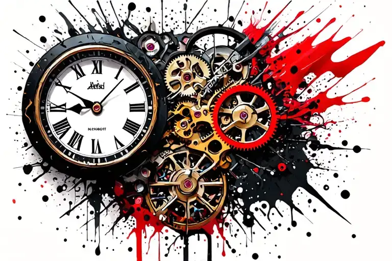 Clock Mechanism Intertwined