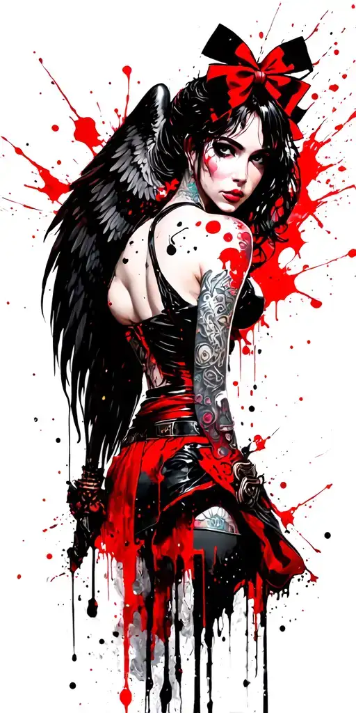 Fantasy Style Female Battle Angel With A Bow