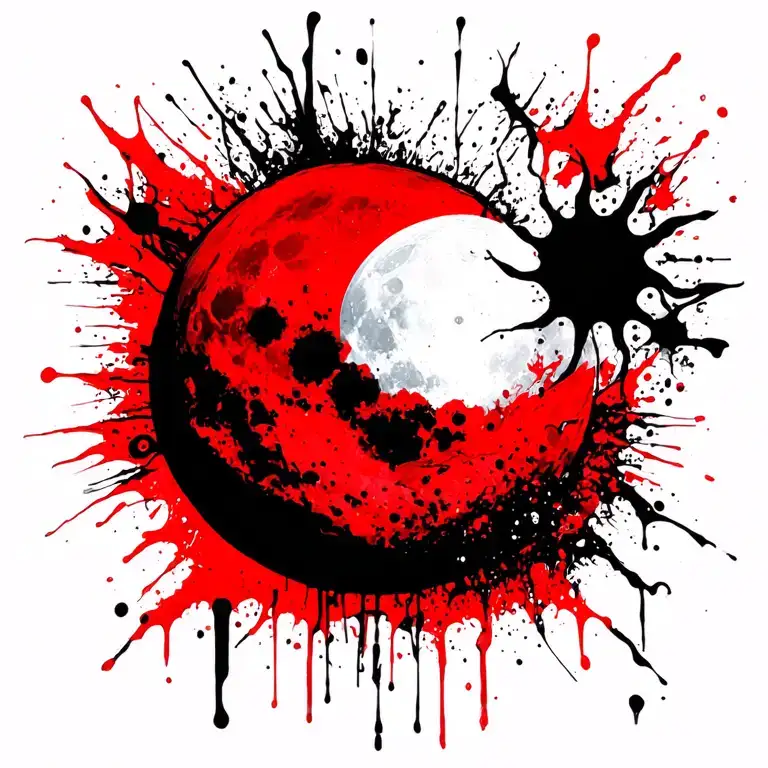 Moon And Sun In Line