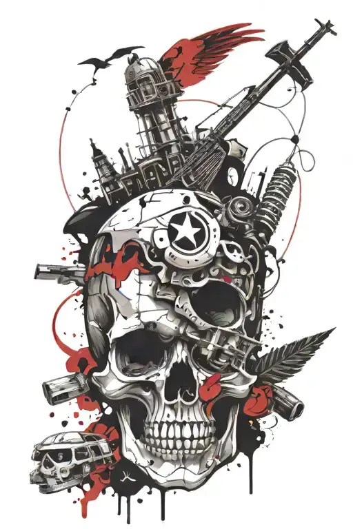 Santa Cruz Skull And Hamburg City