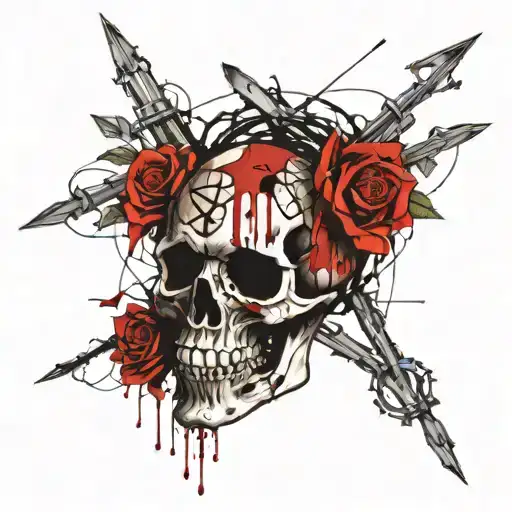 Skeleton Barbed Wire