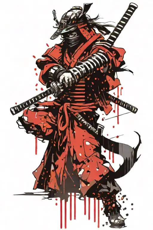 Samurai Merging Into Dslr Camera