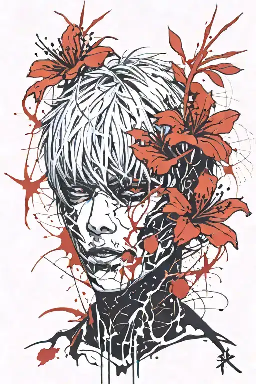 Ken Kaneki Red Spider Lily