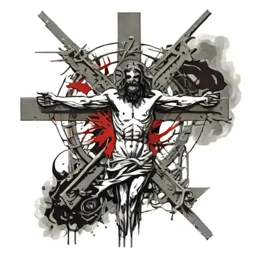 Detailed Jesus On The Cross