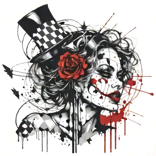 Gothic Clown Woman