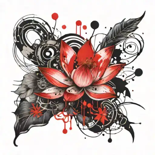 Lotus Flower And Sworm