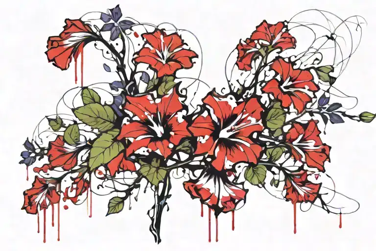 Bloody Morning Glory Vine