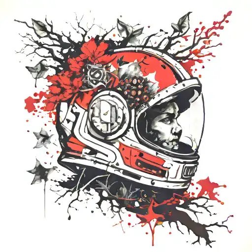 Spaceman Helmet And Tree