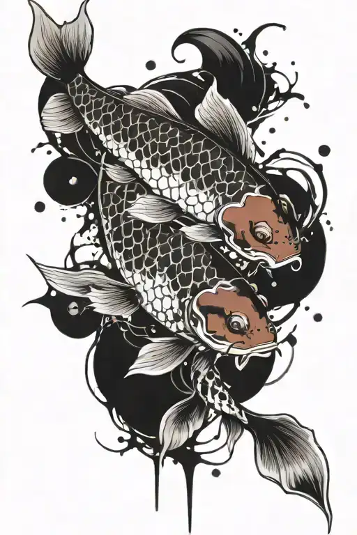Koi Fish With Bio Mechanical Sleeve