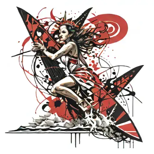 Windsurfer Queen Crown Made