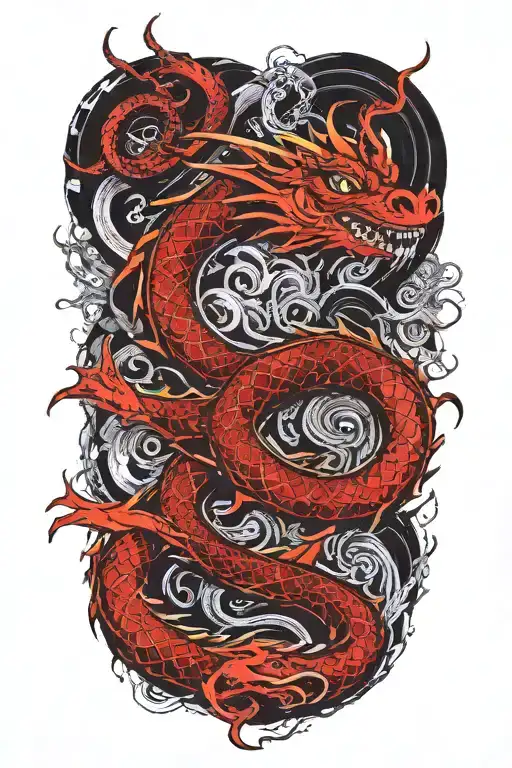 Dragon Coiled