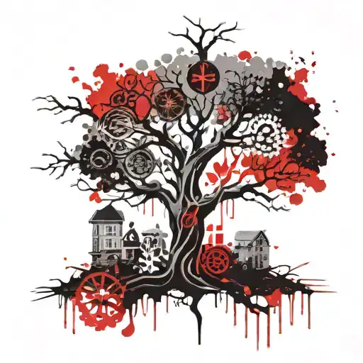 Tree Of Life With Family Symbol