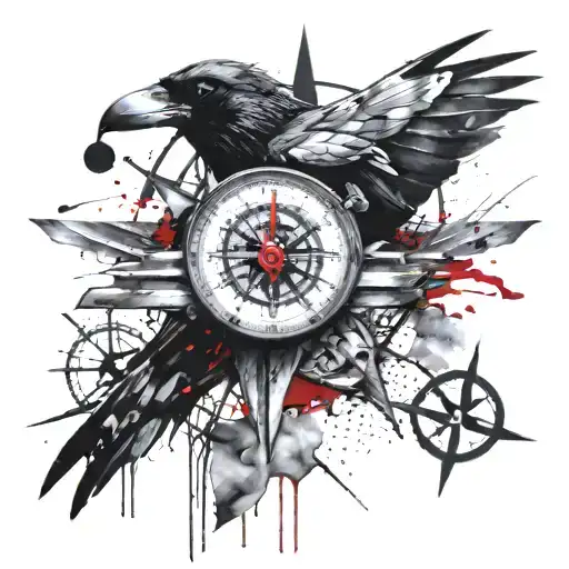 Crow And Compass Surrounded