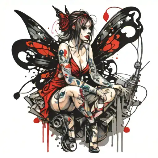 Sexy Fairy Sitting Side By Side