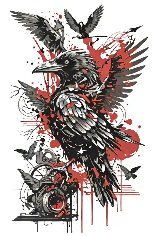 Raven And Lyrics Of A Fairytale Or The Song Hunters Will Be Hunted By Heaven Shall Burn Around It