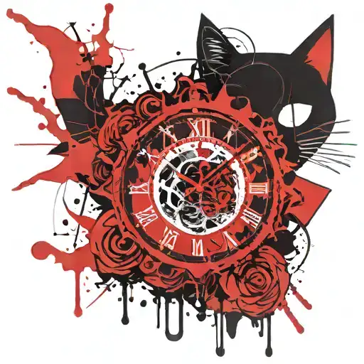 Felix Cat Clock