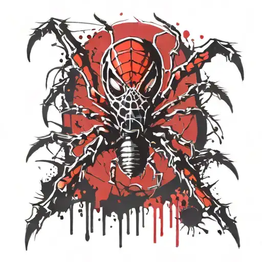 Spider And Pistols Surrounded