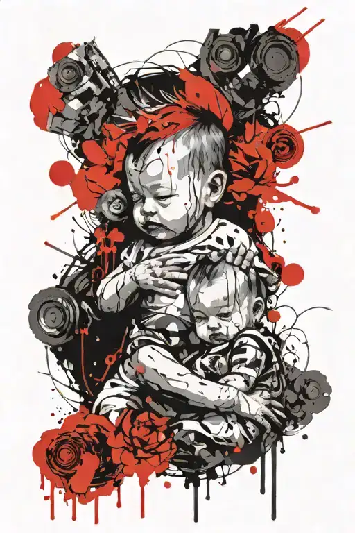 Twin Babys One Boy One Girl