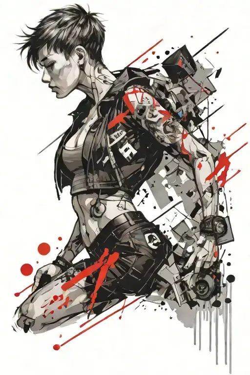 Female With Short Hair Winning First K1-fight