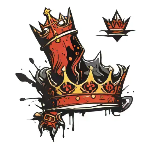 Kings Crown With The Name Steven And A Born And Death Date