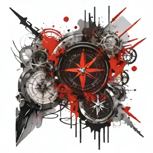 Compass And Clock Hands