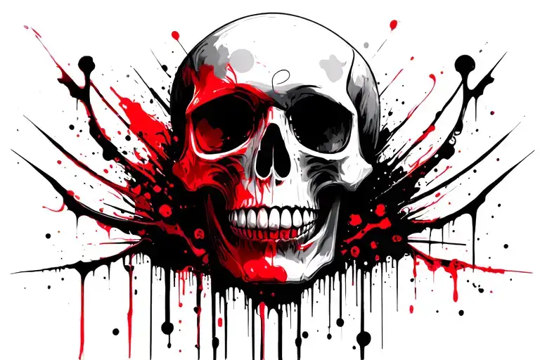 Aquarius Zodiac Sign Skull