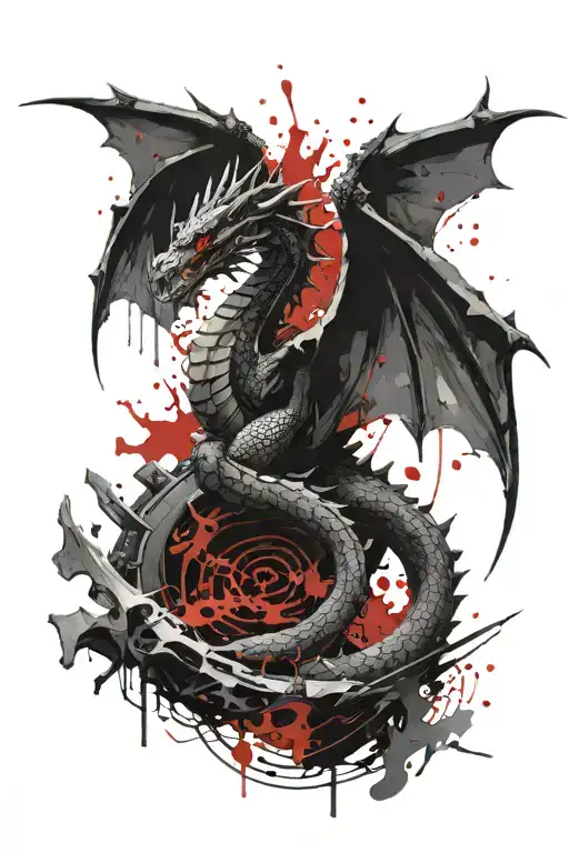 Dragon And Scale Of Law Scales