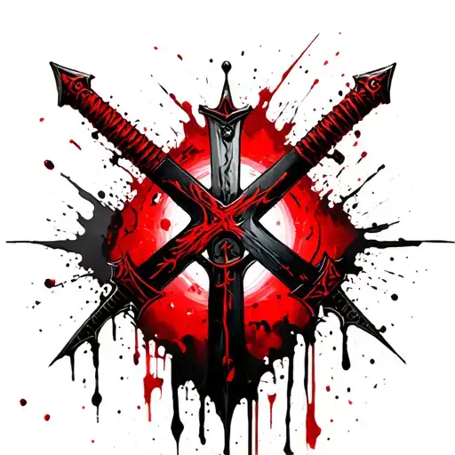 Warhammer 40K Black Templar Cross And A Sword