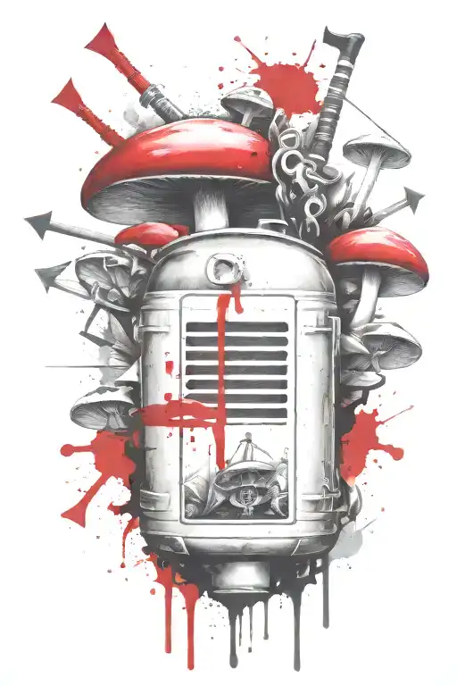 Mushroom Bow And Arrow