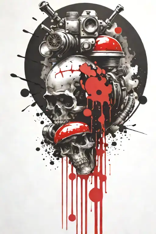 Grenade And Mushroom Time Bomb Together