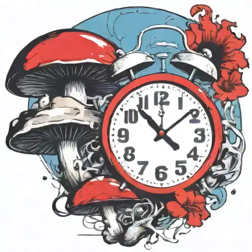 Scary Old School Alarm Clock Mushrooms And Freezing