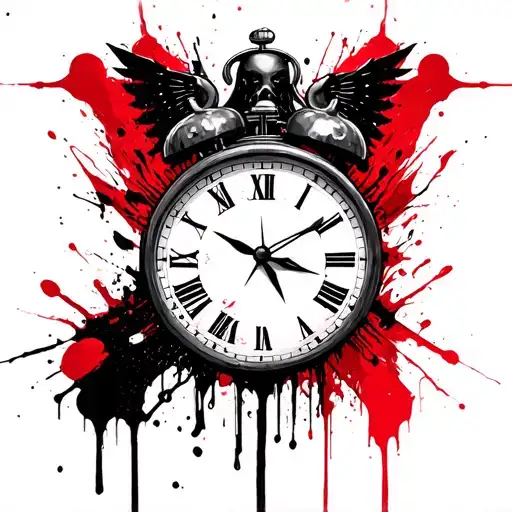 Saggitarius Holding A Clock