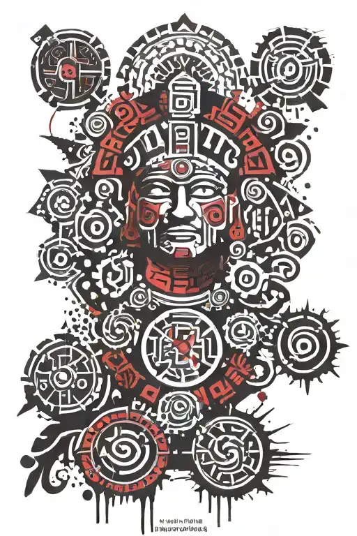 Mayan Symbols For Math Themed Tatoo
