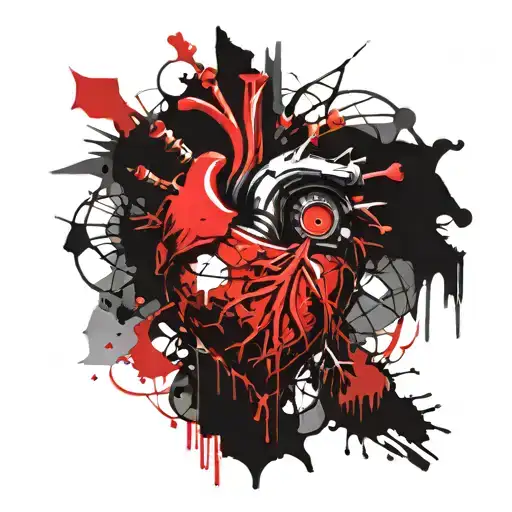 Gothic Heart Symbolizing Love