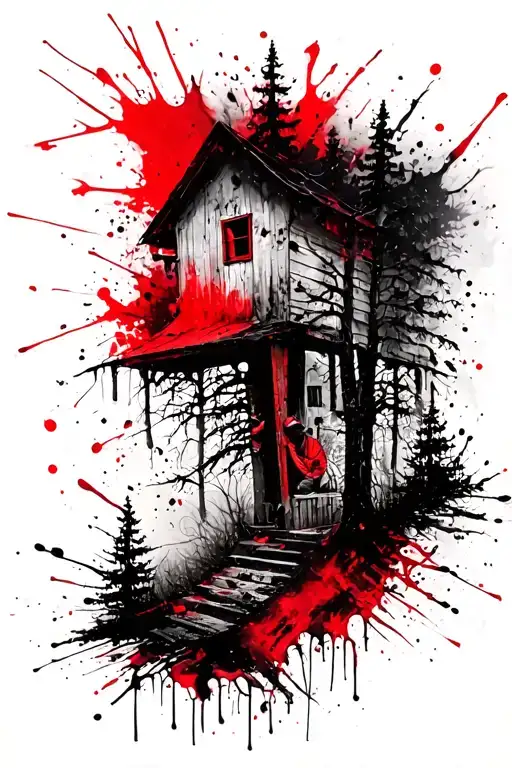 Forester Hut Forest Puppet